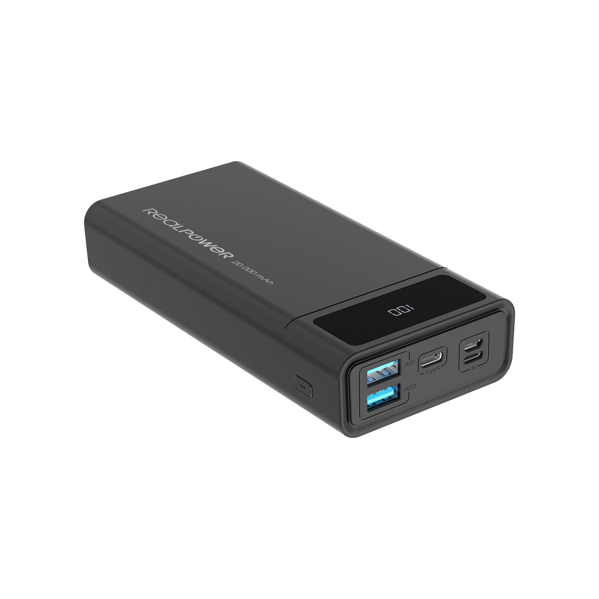 RealPower Powerbank PB-20k PD       schwarz        20.000mAh