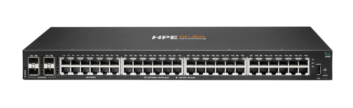 HPE Aruba 6100 48G 4SFP+ Switch Managed