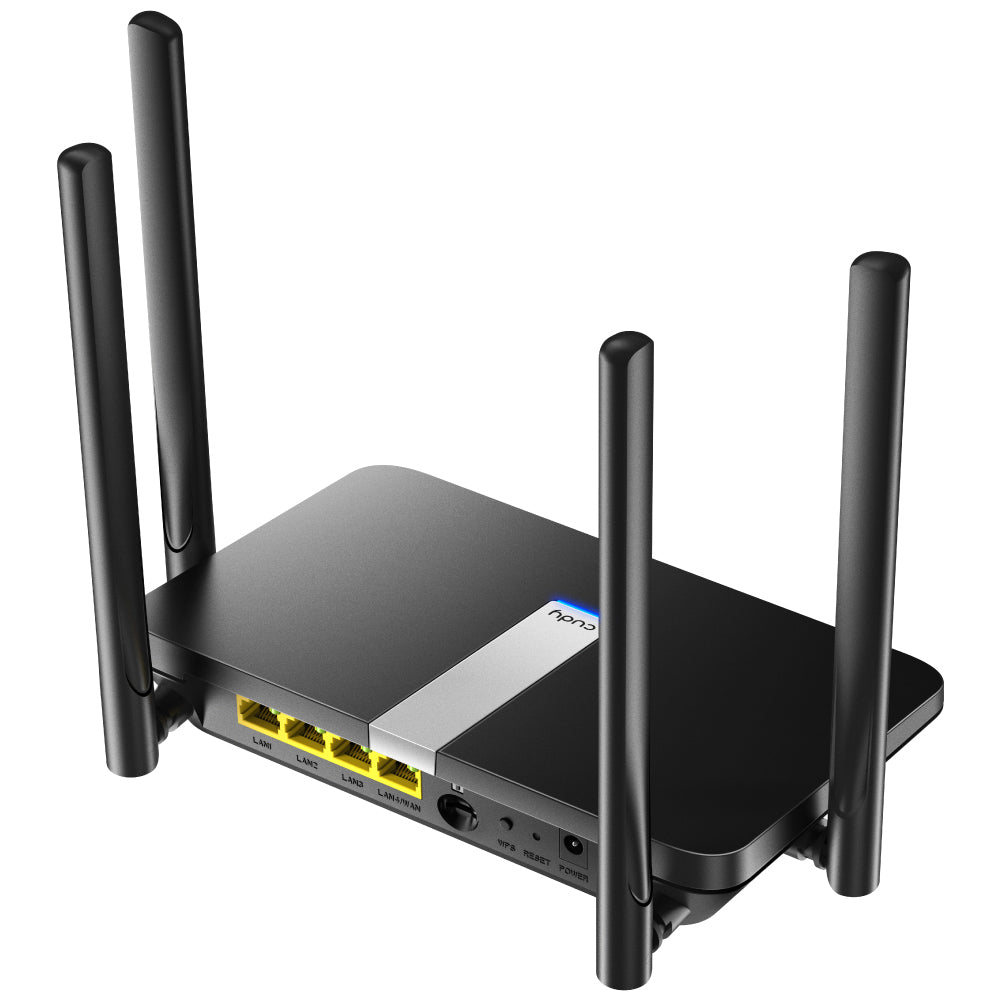 Ασύρματος δρομολογητής Cudy LT500 με γρήγορη Ethernet, διπλής ζώνης (2,4 GHz / 5 GHz), 4G, μαύρος