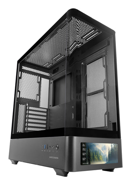 Mars Gaming MCLCDPRO computer case Midi Tower Black