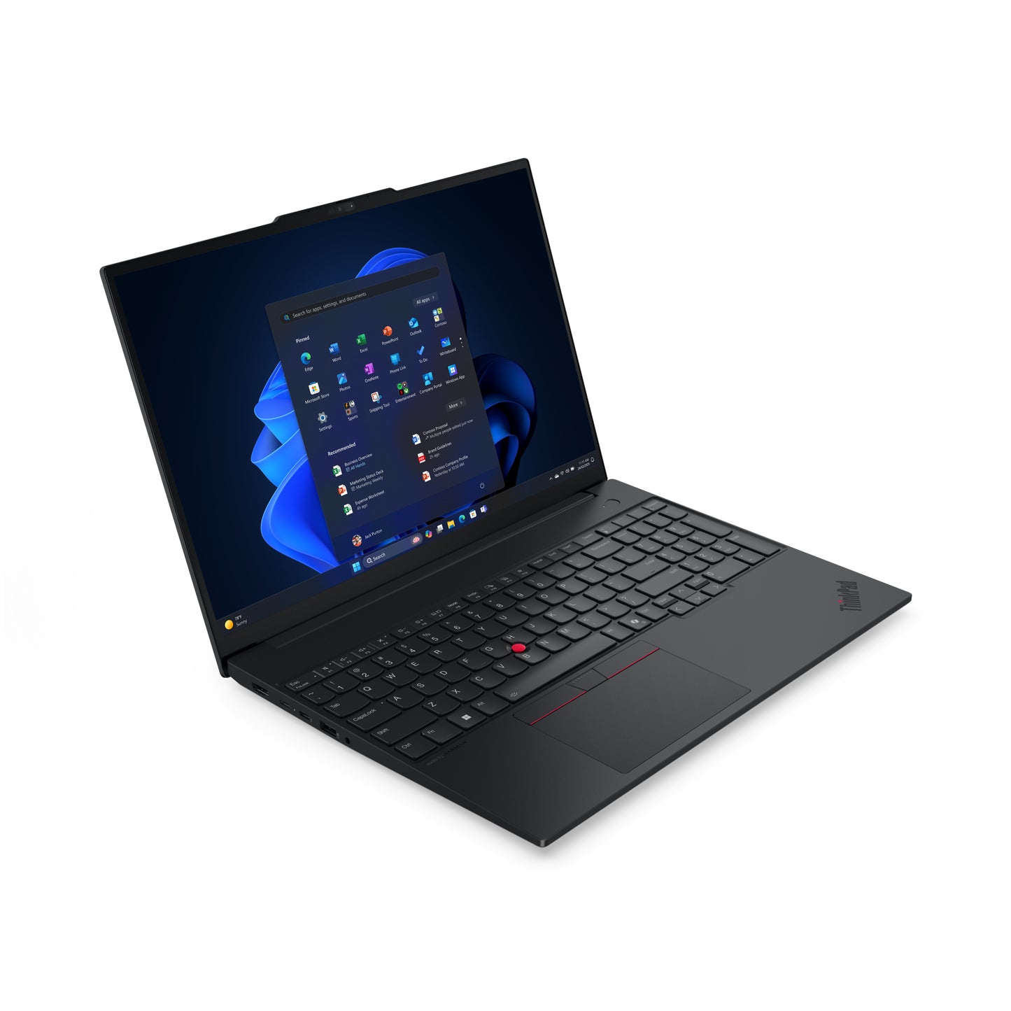 Lenovo ThinkPad E16 Gen 3 (Intel) Copilot+ PC — Intel Core Ultra 7, 16" WUXGA, 16 GB LPDDR5x, 512 GB SSD, Wi‑Fi 6E, Windows 11 Pro — Black