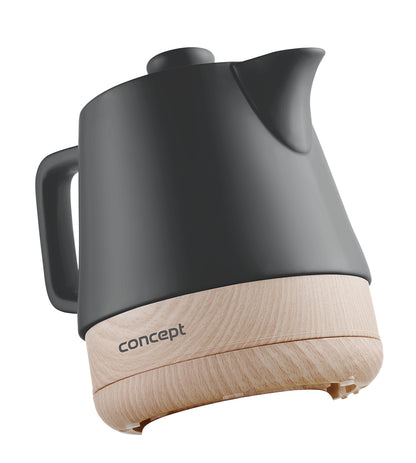 Concept RK0062 Electric Kettle 1 L 1200 W Anthracite, Wood