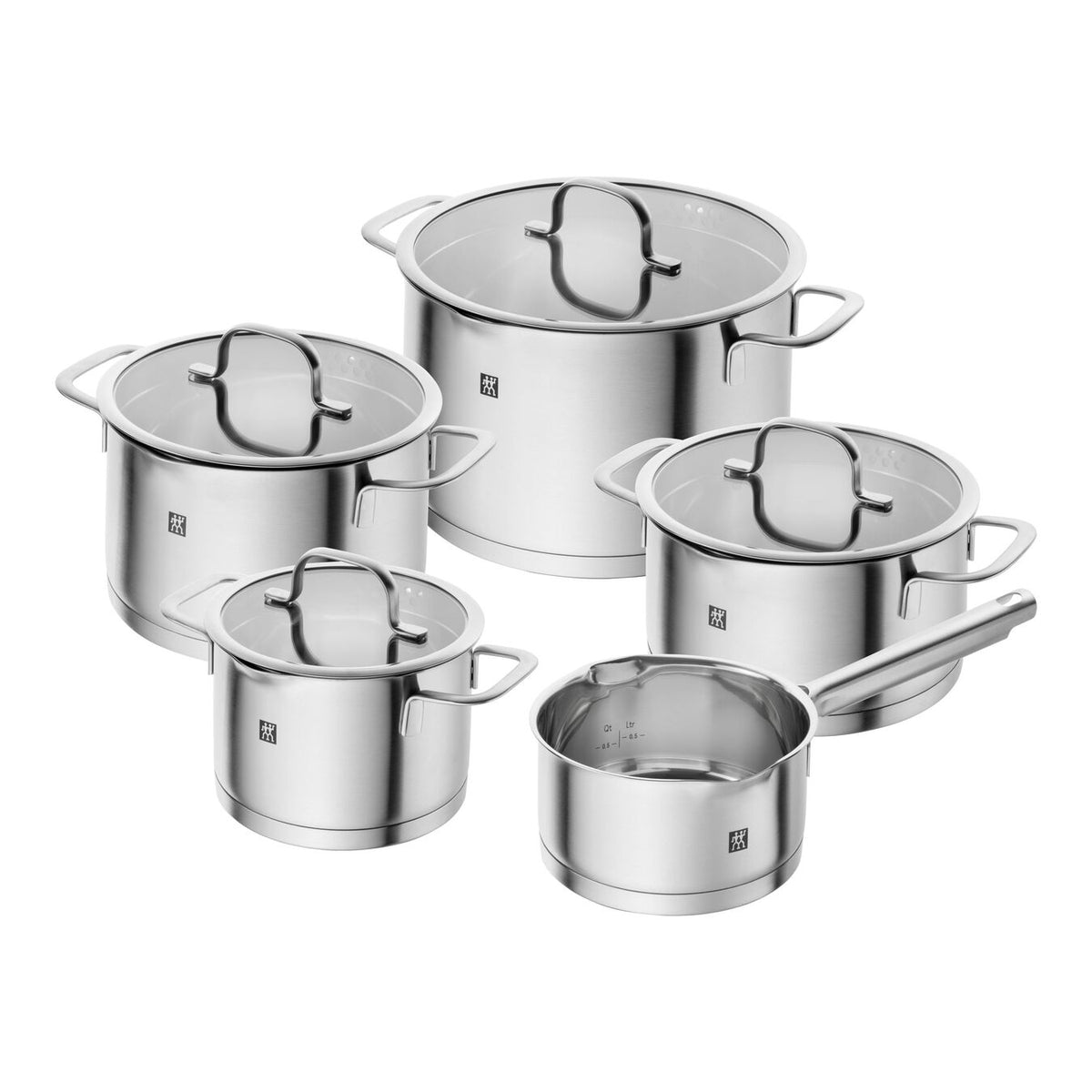 Zwilling TrueFlow Cookware Set 5-Pc, Silver