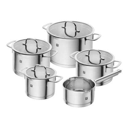 Zwilling TrueFlow Cookware Set 5-Pc, Silver