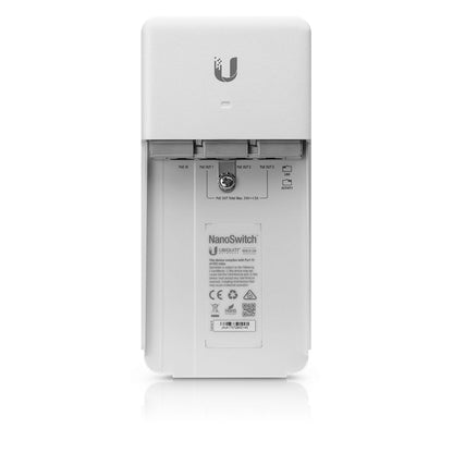 Ubiquiti NanoSwitch Γιγαμπιτ Ethernet (10/100/1000) Τροφοδοσία μέσω Ethernet (PoE) Λευκό