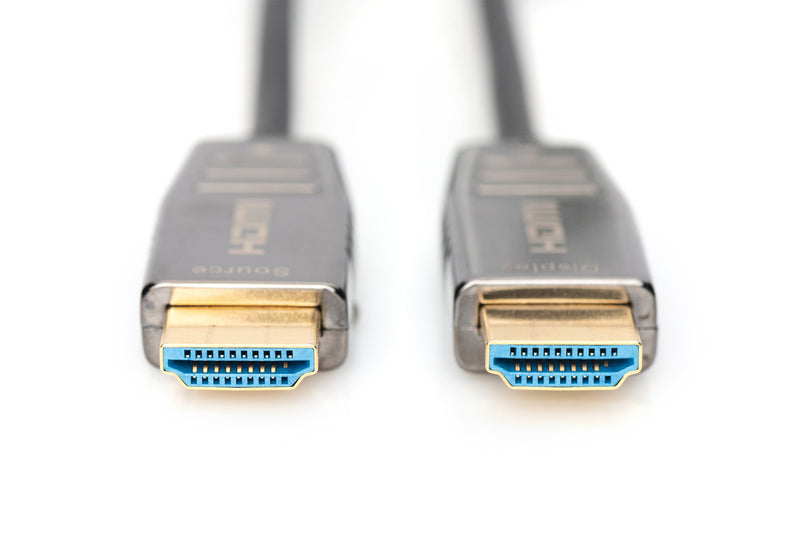 DIGITUS HDMI AOC Υβριδικό Καλώδιο Γυαλιού UHD 8K 10m Μαύρο