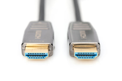 DIGITUS HDMI AOC Υβριδικό Καλώδιο Γυαλιού UHD 8K 10m Μαύρο