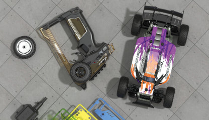 Amewi RC Race Buggy DIY — 51 pieces, colorful, no batteries — Age 8+