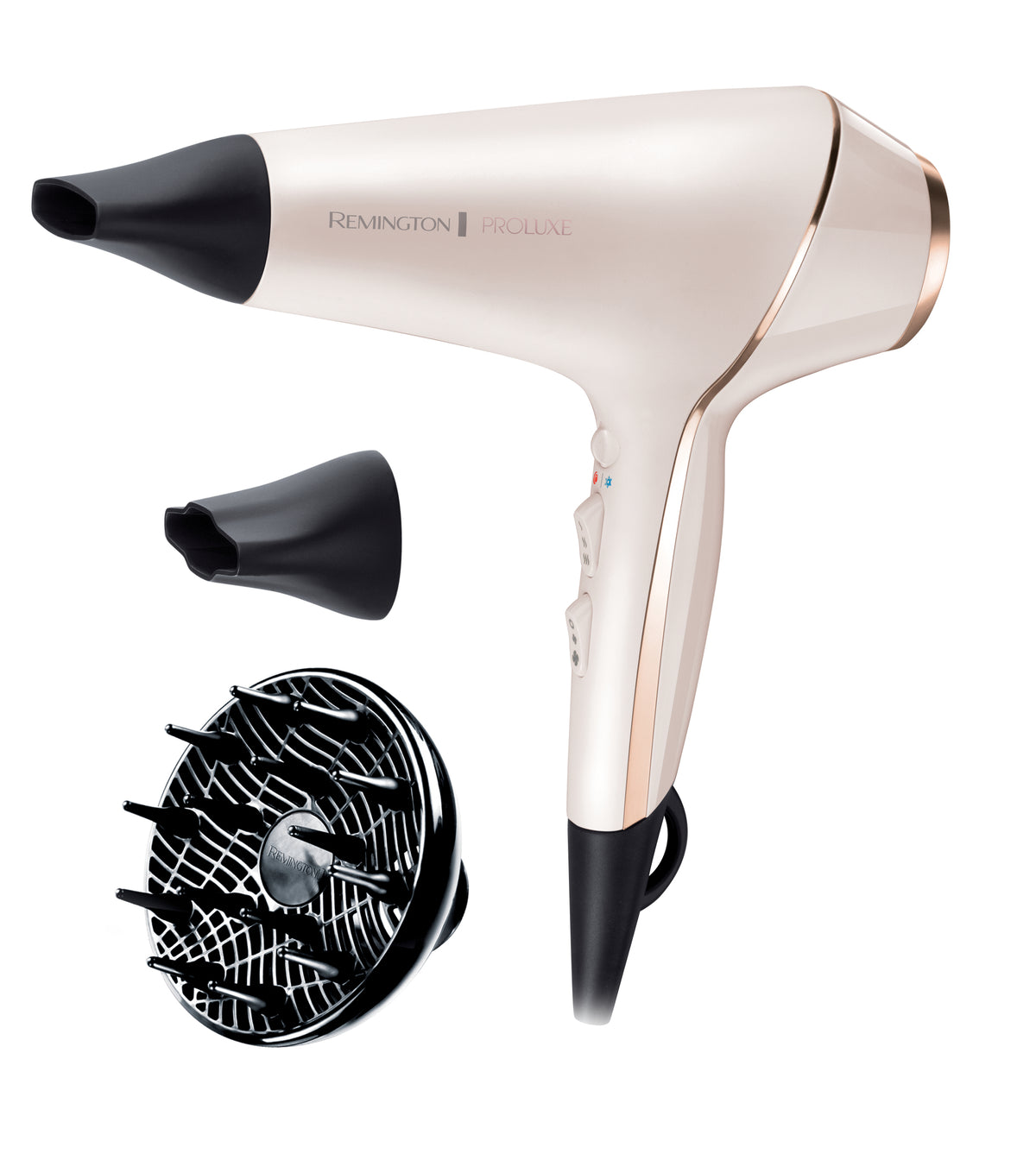 Remington PROluxe AC9140 Professional Hair Dryer, Ionic, 2400W, Ivory