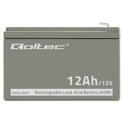 Qoltec 53049 AGM Battery | 12V | 12Ah