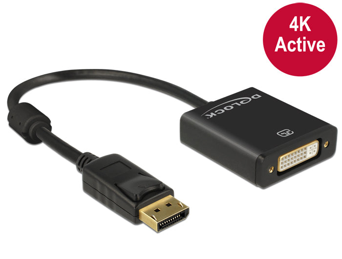 DELOCK Displayport Adapter DP -> DVI(24+5) 4K Aktiv