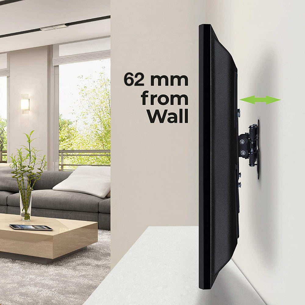 Techly Slim Wall Mount for 1 Display 32–55"