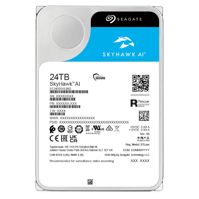 Seagate SkyHawk AI σκληρός δίσκος 3,5 ιντσών 24 TB Serial ATA III