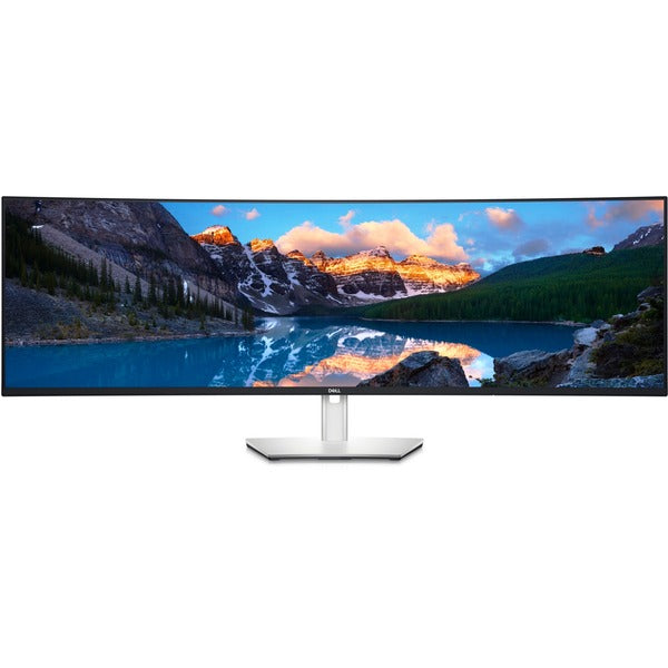 Dell UltraSharp U4924DW (124.5 cm (49 Zoll), silber/schwarz, 5K Dual QHD, IPS, Curved, DisplayPort, HDMI)