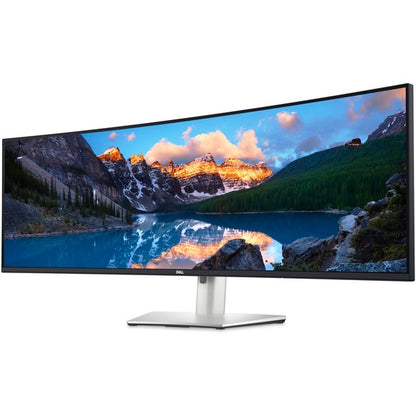 Dell UltraSharp U4924DW (124.5 cm (49 Zoll), silber/schwarz, 5K Dual QHD, IPS, Curved, DisplayPort, HDMI)