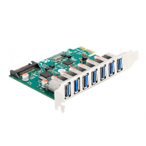DeLOCK PCI Express x1 Card with 7 External USB 3.0 Type-A Ports (5 Gbps)