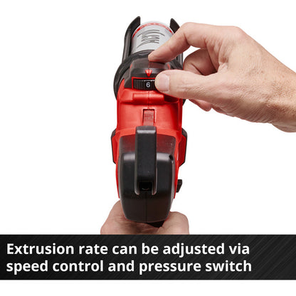 Einhell Power X-Change Akku-Kartuschenpistole TE-SG 18/10 Li - Solo, 18Volt (rot/schwarz, ohne Akku und Ladegerät)