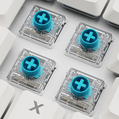 Sharkoon PureWriter W65 (weiß, DE-Layout, Kailh Choc V2 Low Profile Red)