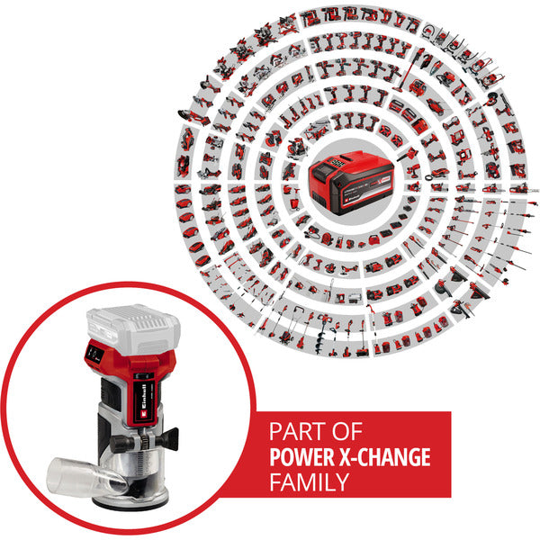 Einhell Professional Akku-Kantenfräse TP-ET 18 Li BL - Solo, 18Volt (ohne Akku und Ladegerät)
