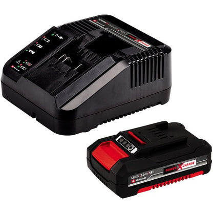 Einhell Power X-Change Akku-Bohrschrauber TE-CD 18/45 3X-Li +22, 18Volt (rot/schwarz, Li-Ion-Akku 2,0Ah, 22-teiliges Zubehör)