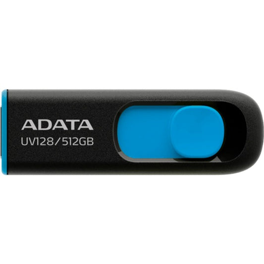 ADATA UV128 512 GB (μαύρο/μπλε, USB-A 3.2 Gen 1)
