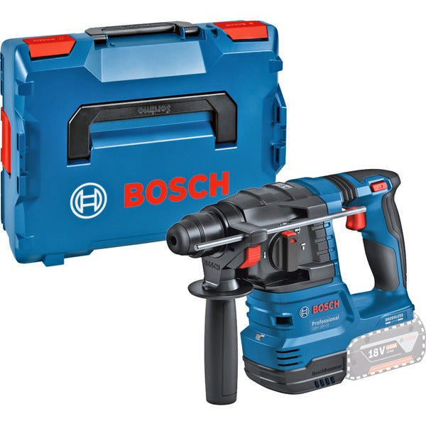 Bosch Powertools Akku-Bohrhammer GBH 18V-22 Professional solo, 18Volt (blau/schwarz, ohne Akku und Ladegerät, in L-BOXX)