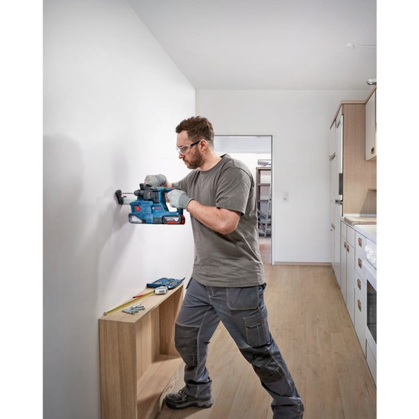Bosch Powertools Akku-Bohrhammer GBH 18V-22 Professional solo, 18Volt (blau/schwarz, ohne Akku und Ladegerät, in L-BOXX)