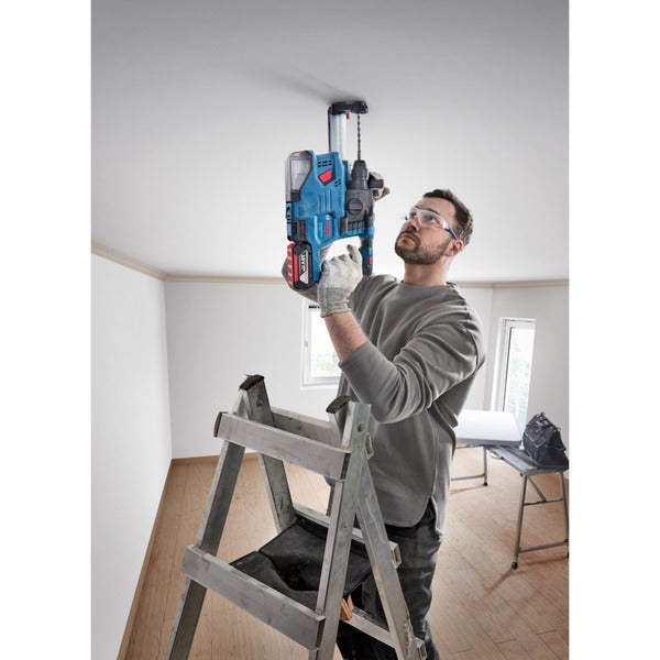 Bosch Powertools Akku-Bohrhammer GBH 18V-22 Professional solo, 18Volt (blau/schwarz, ohne Akku und Ladegerät, in L-BOXX)