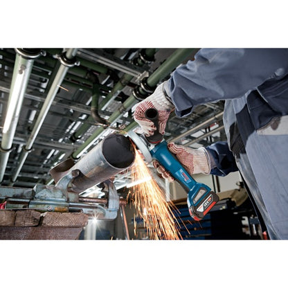 Bosch Powertools X-LOCK Akku-Winkelschleifer GWX 18V-10 P Professional solo, 18Volt (blau/schwarz, ohne Akku und Ladegerät, in L-BOXX)