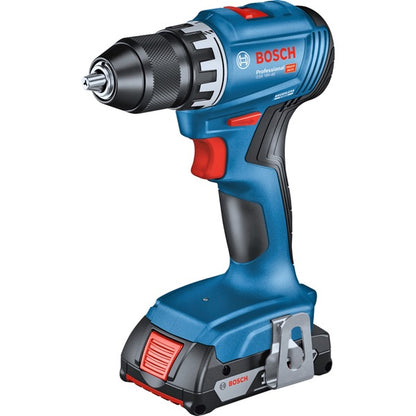 Bosch Powertools Kombi-Set Akku-Bohrschrauber GSR 18V-45 + Akku-Bohrhammer GBH 18V-22 (blau, 2x Li-Ionen Akku 4,0Ah, Werkzeugtasche)