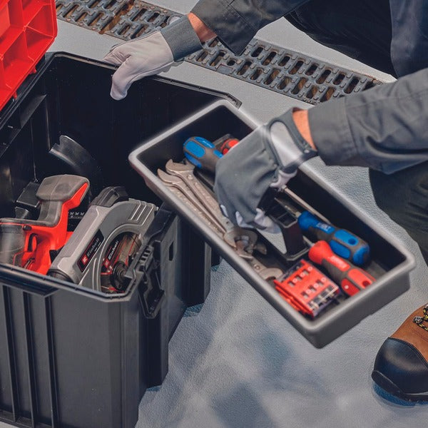 Einhell Systemkoffer E-Case M (schwarz/rot)