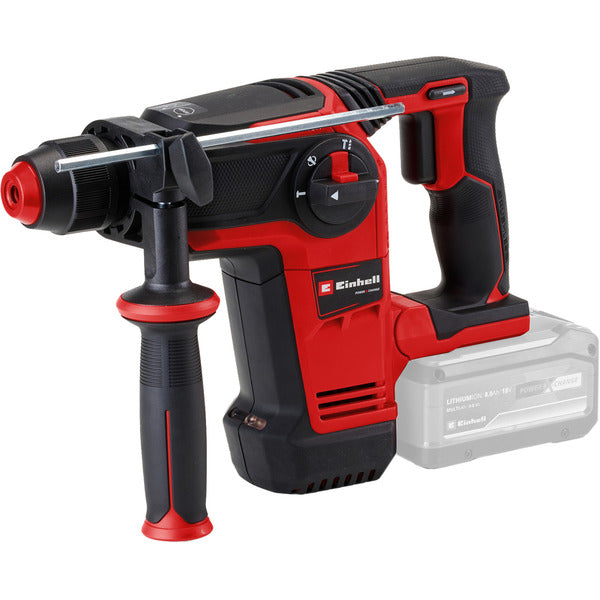 Einhell Professional Cordless Rotary Hammer TP-HD 18/26 Li BL - Solo, 18V (Red/Black, Battery and Charger Not Included)