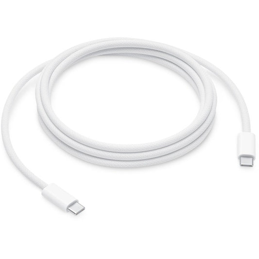 Apple USB-C Ladekabel 2m (Weiß, Gesleevt, 240W)