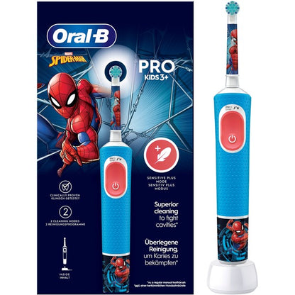 Oral-B Oral-B Vitality Pro 103 Kids Spiderman, Elektrische Zahnbürste (blau/weiß)