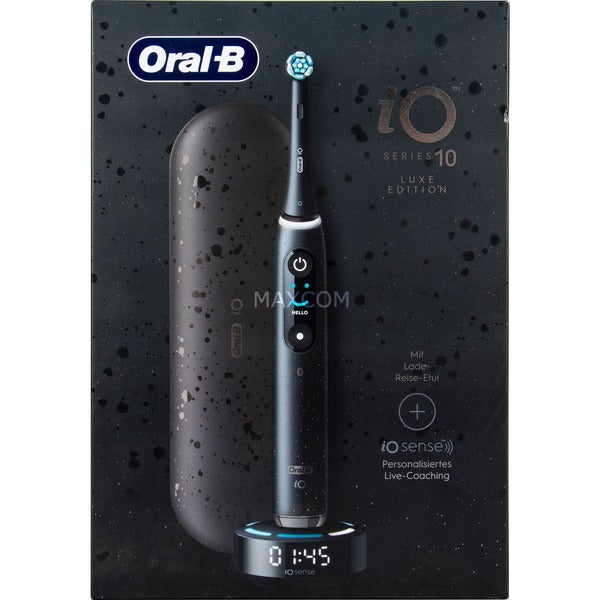 Oral-B Oral-B iO Series 10 Black Onyx Luxe Edition, Elektrische Zahnbürste (schwarz)