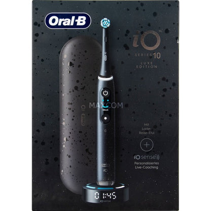 Oral-B Oral-B iO Series 10 Black Onyx Luxe Edition, Elektrische Zahnbürste (schwarz)
