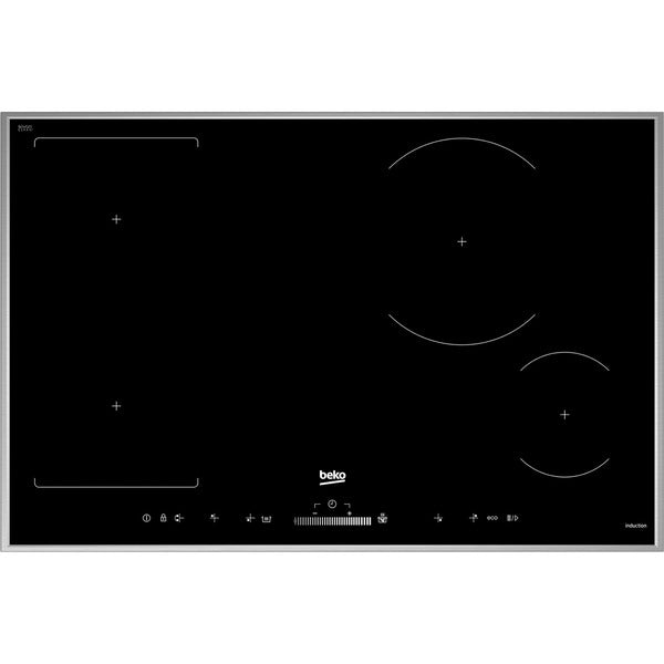 BEKO HII 84500 FHTX, Αυτόνομη Επαγωγική Κεραμική Εστία (μαύρη/ασημί, 77 εκ.)
