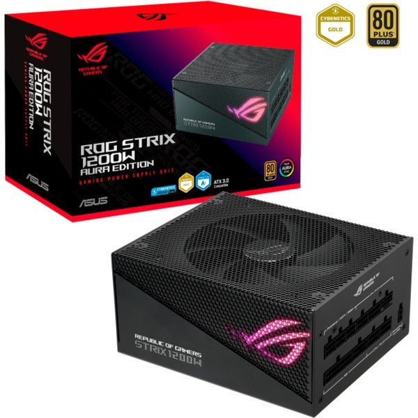 Asus ROG STRIX 1200W Gold Aura Edition Power Supply (Black, 3x PCIe, Full Cable Management, 1200 Watt)