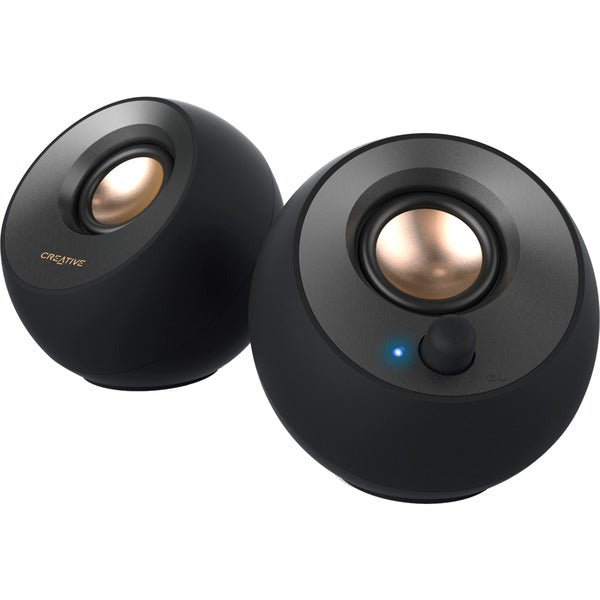 Creative Labs Pebble V2 2.0 Speakers (Black, 3.5mm Jack, USB-C)