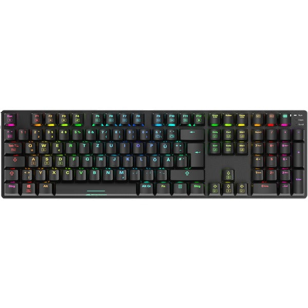 Sharkoon SKILLER SGK36W (schwarz, DE-Layout, Huano Red)