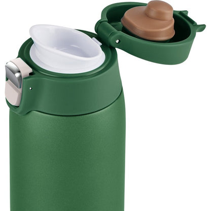 Emsa TRAVEL MUG light Thermobecher (dunkelgrün, 0,4 Liter, Flip-Deckel)