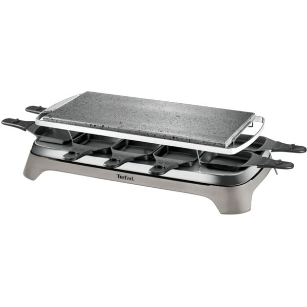 Tefal Raclette-Grill Pierrade PR457B (grau/schwarz, 1.350 Watt, für 10 Personen)