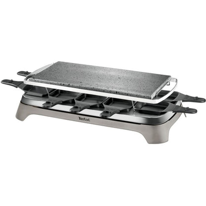 Tefal Raclette-Grill Pierrade PR457B (grau/schwarz, 1.350 Watt, für 10 Personen)