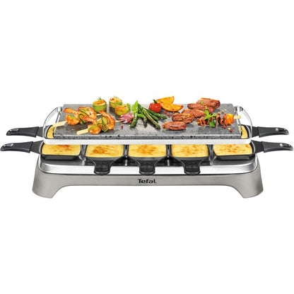 Tefal Raclette-Grill Pierrade PR457B (grau/schwarz, 1.350 Watt, für 10 Personen)