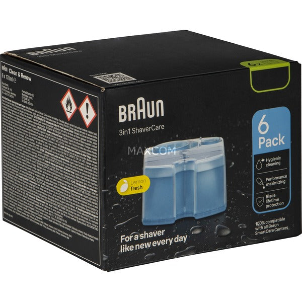 Braun Clean & Renew Cleaning Cartridge CCR 2 (5+1 Pack) (6 Pieces)