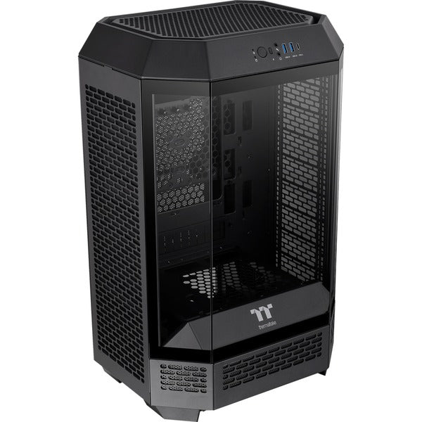 Thermaltake The Tower 300 - Μαύρος, Tempered Glass