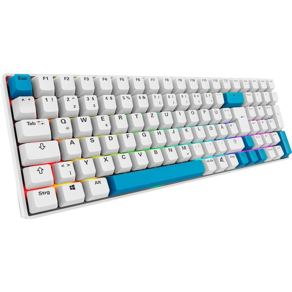 Sharkoon SKILLER SGK50 S2 PBT (weiß, DE-Layout, Gateron G Pro 3.0 Yellow)