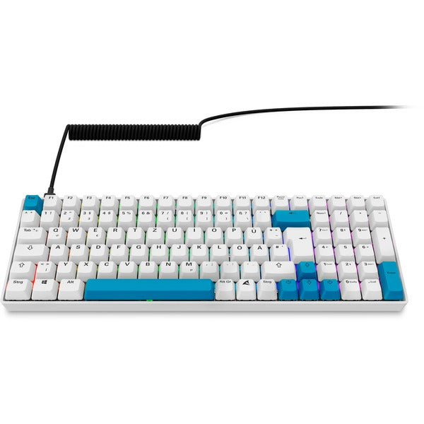 Sharkoon SKILLER SGK50 S2 PBT (weiß, DE-Layout, Gateron G Pro 3.0 Yellow)