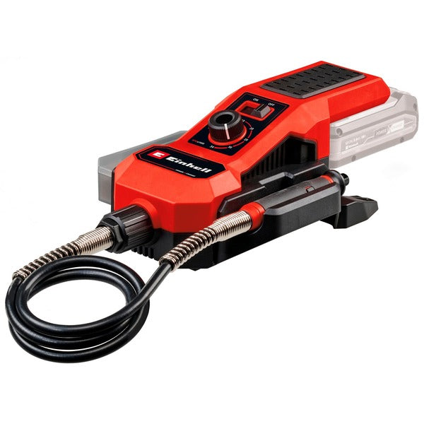 Einhell Power X-Change Akku-Schleif- / Gravur-Werkzeug TE-MT 18/34 Li-Solo, 18Volt (rot/schwarz, ohne Akku und Ladegerät, 55-teiliges Zubehör-Set)