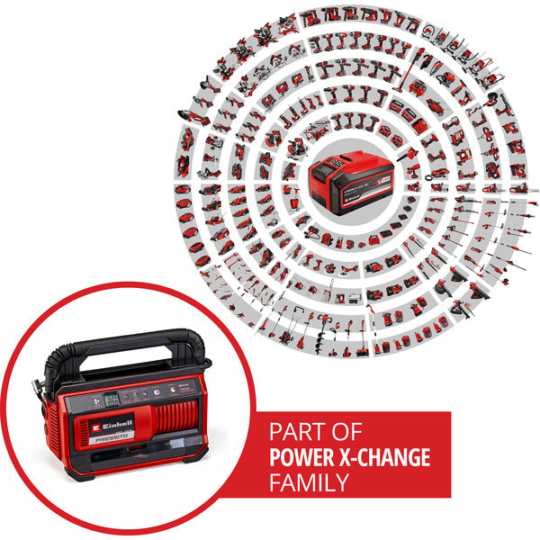 Einhell Power X-Change Akku-Kompressor PRESSITO 18/25, 18Volt (rot/schwarz, ohne Akku und Ladegerät)